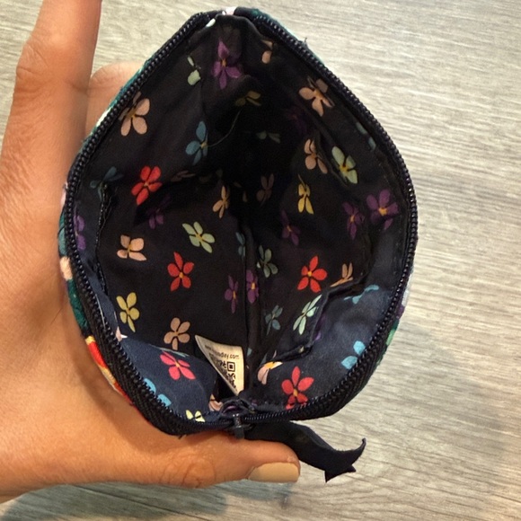 Vera Bradley Floral Quilted Coin Purse: Happy Blooms Print - Picture 4 of 4